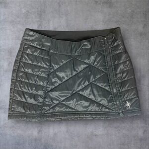 Smartwool‎ Smartloft 60 Quilted Black Skirt Womens XS Merino Wool Outdoor Hiking